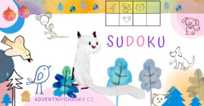 Adventní kalendář vánoční pohádky a hry pro děti a rodiče, sudoku