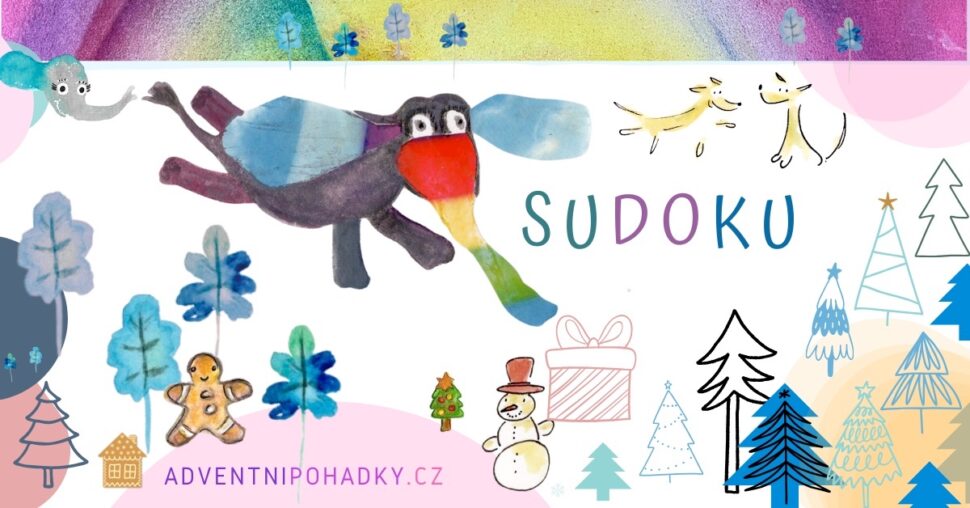 Sudoku pro&nbsp;Adventní kalendář vánočních pohádek a&nbsp;her pro&nbsp;děti, rodiče, prarodiče